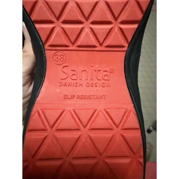 Sanita Women’s O2 Luxe Elite mule Leather professional Clogs Size 38 US 7 New - Picture 9 of 9